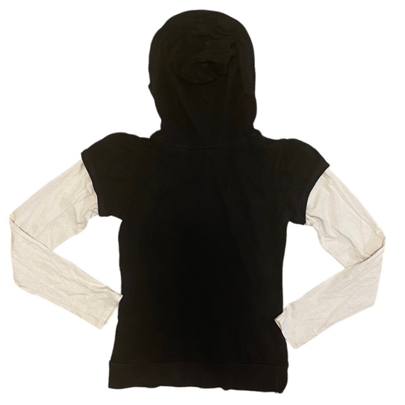 725 ORIGINALS BLACK AND WHITE Y2K HOODIE SIZE SMALL - Picture 2 of 6